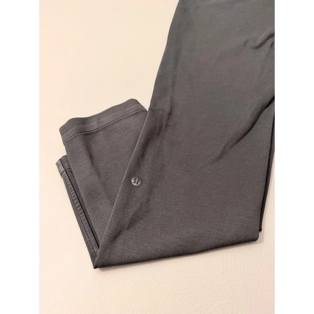 Lululemon Women's Charcoal Grey‎ Stretch Straight Leg Ankle Pants Casual Size 4